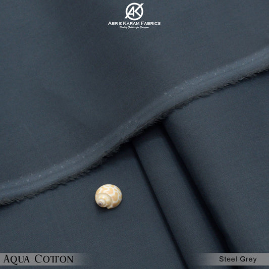 Aqua Cotton -Steel Grey