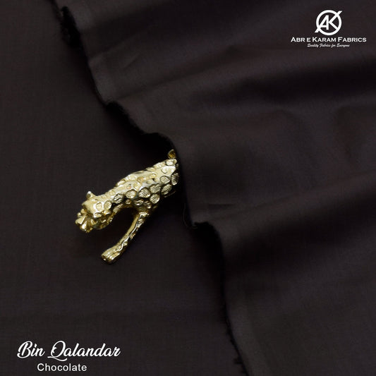 BIN QALANDAR-Soft Cotton BQ-Chocolate by Abr-e-Karam