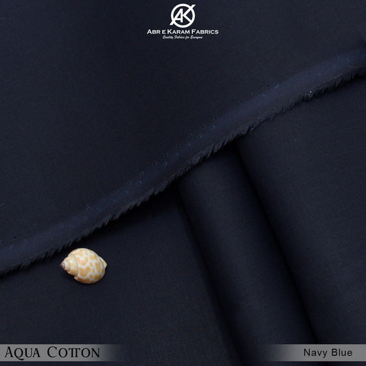 Aqua Cotton - Navy Blue