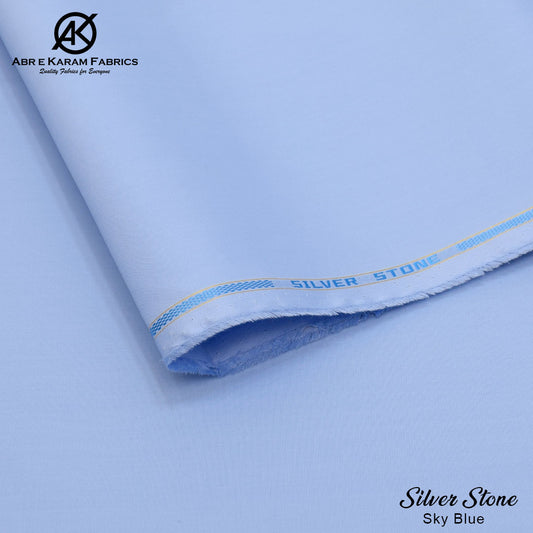 Silver Stone Cotton - Sky Blue