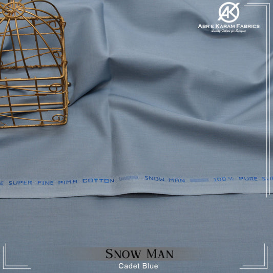Snowman Soft Cotton - Cadet Blue