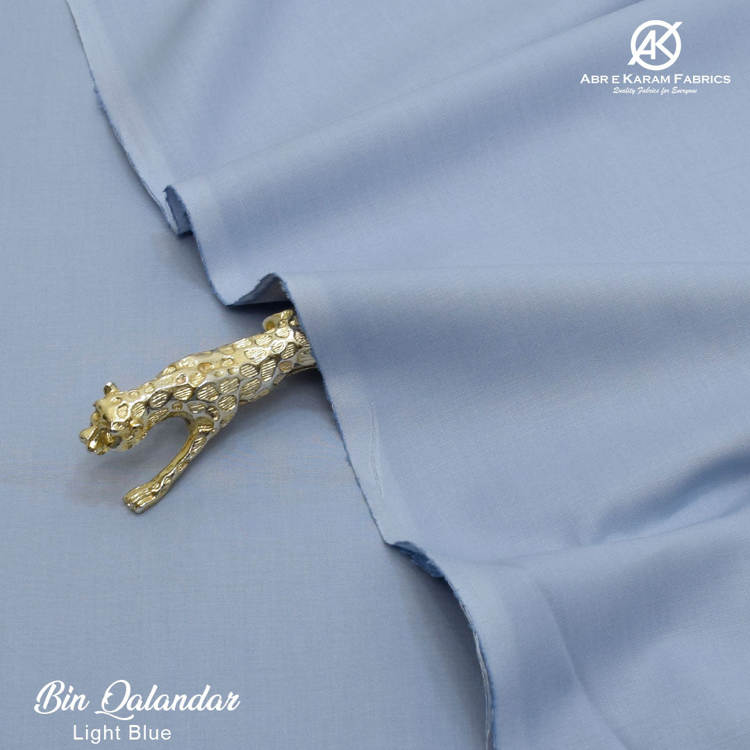 BIN QALANDAR-Soft Cotton BQ-Light Blue by Abr-e-Karam