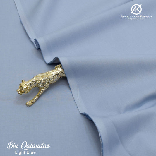BIN QALANDAR-Soft Cotton BQ-Light Blue by Abr-e-Karam