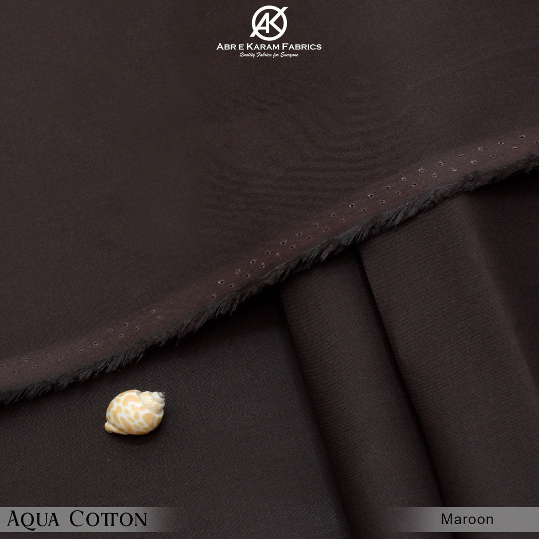 Aqua Cotton-Maroon