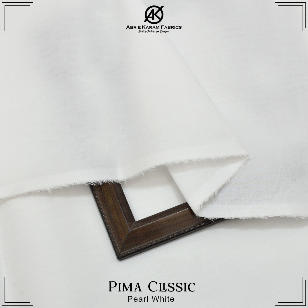 Pima Clissic Cotton - Pearl White