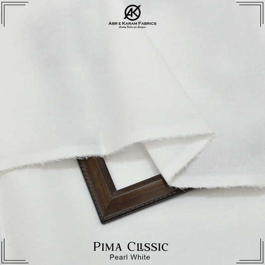Pima Clissic Cotton - Pearl White