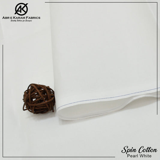 Spin Cotton - Pearl White
