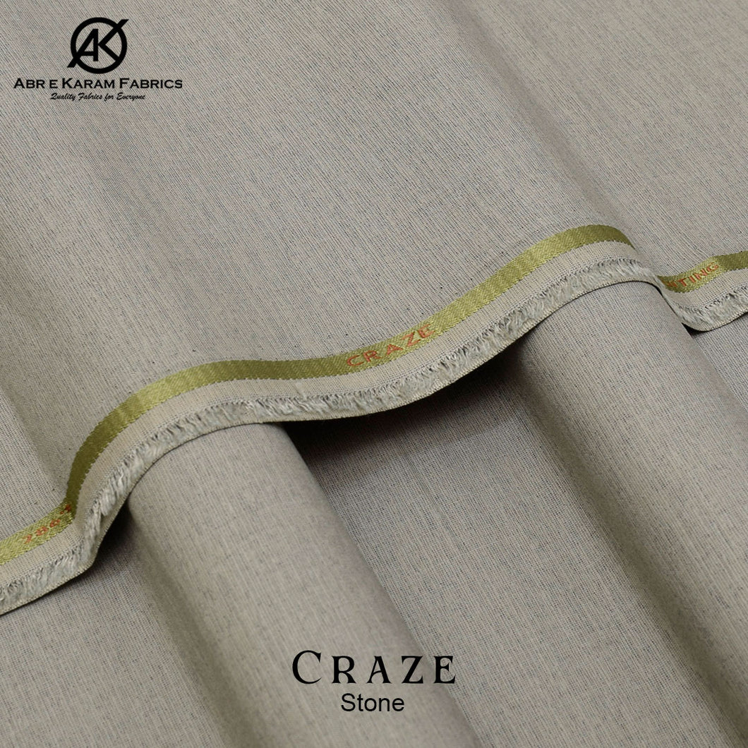 Craze-Self Design Wash N Wear